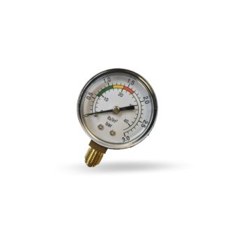 Manómetro de Pressão para Filtro 1/4" Saída Superior