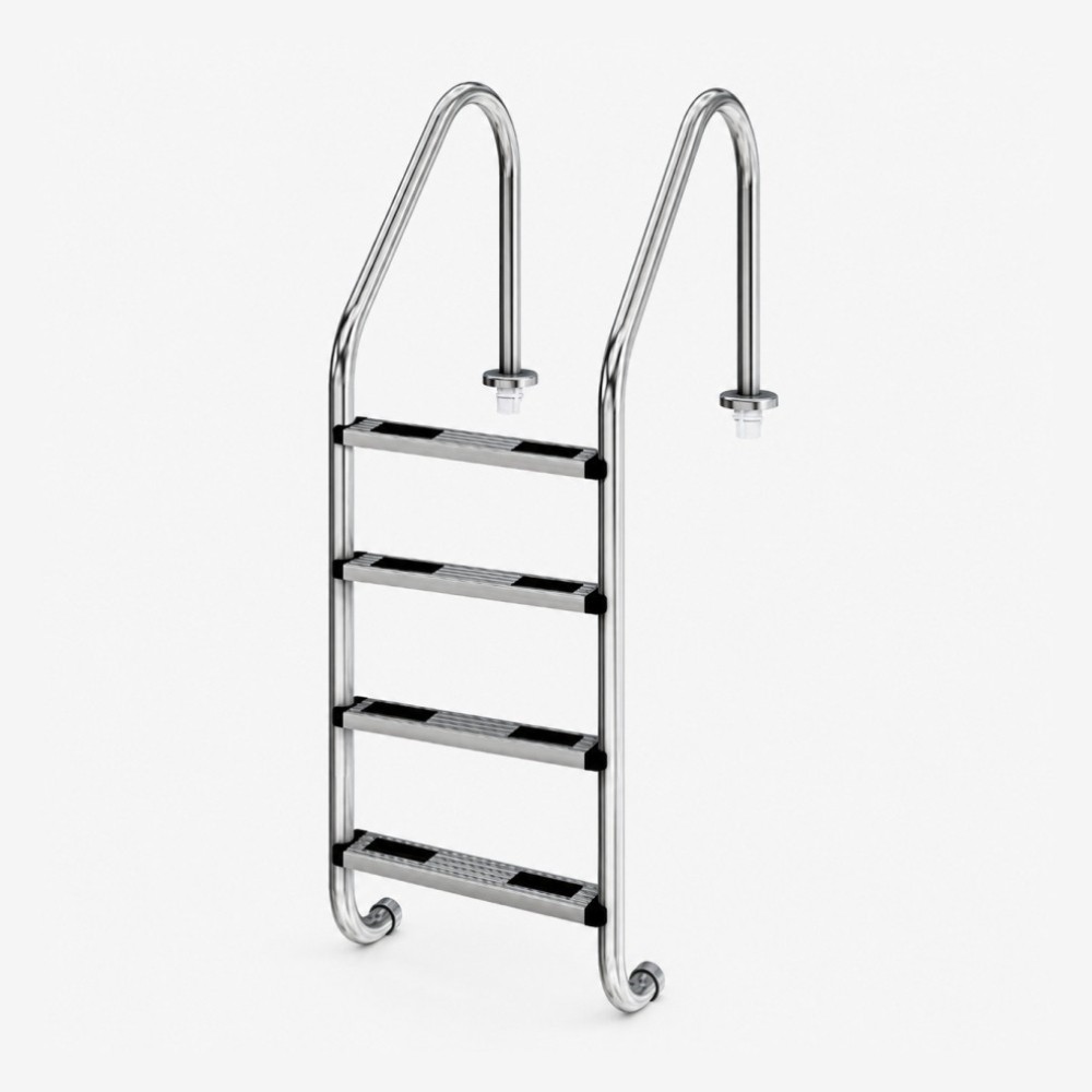 Escada Standard Inox AISI 304 4 Degraus