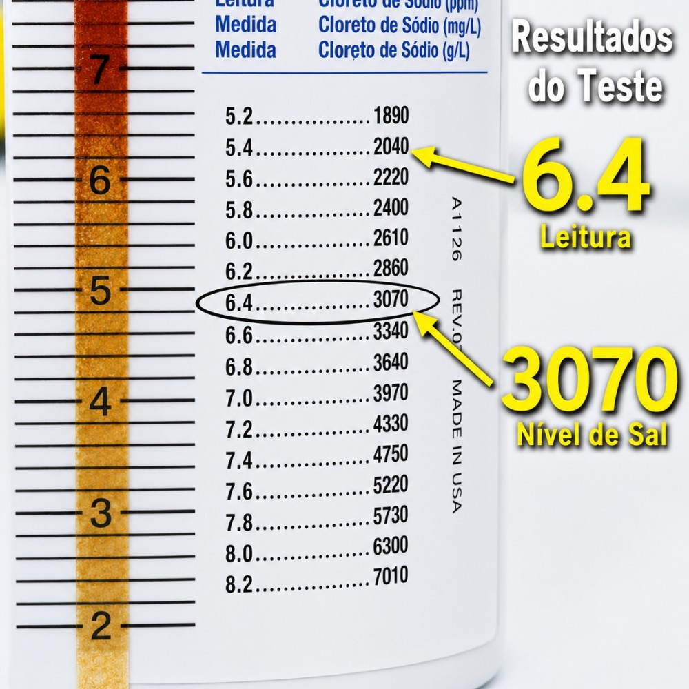 Tiras Analíticas Kit Sistema de Sal AquaChek