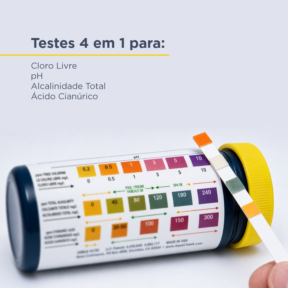 Tiras Analíticas Kit Sistema de Sal AquaChek
