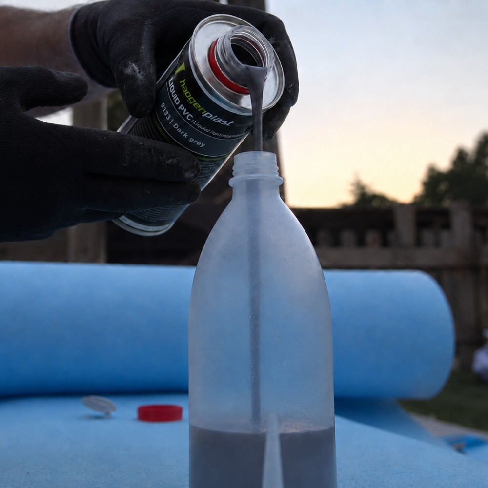 Líquido Haogenplast Azul Forte 1L