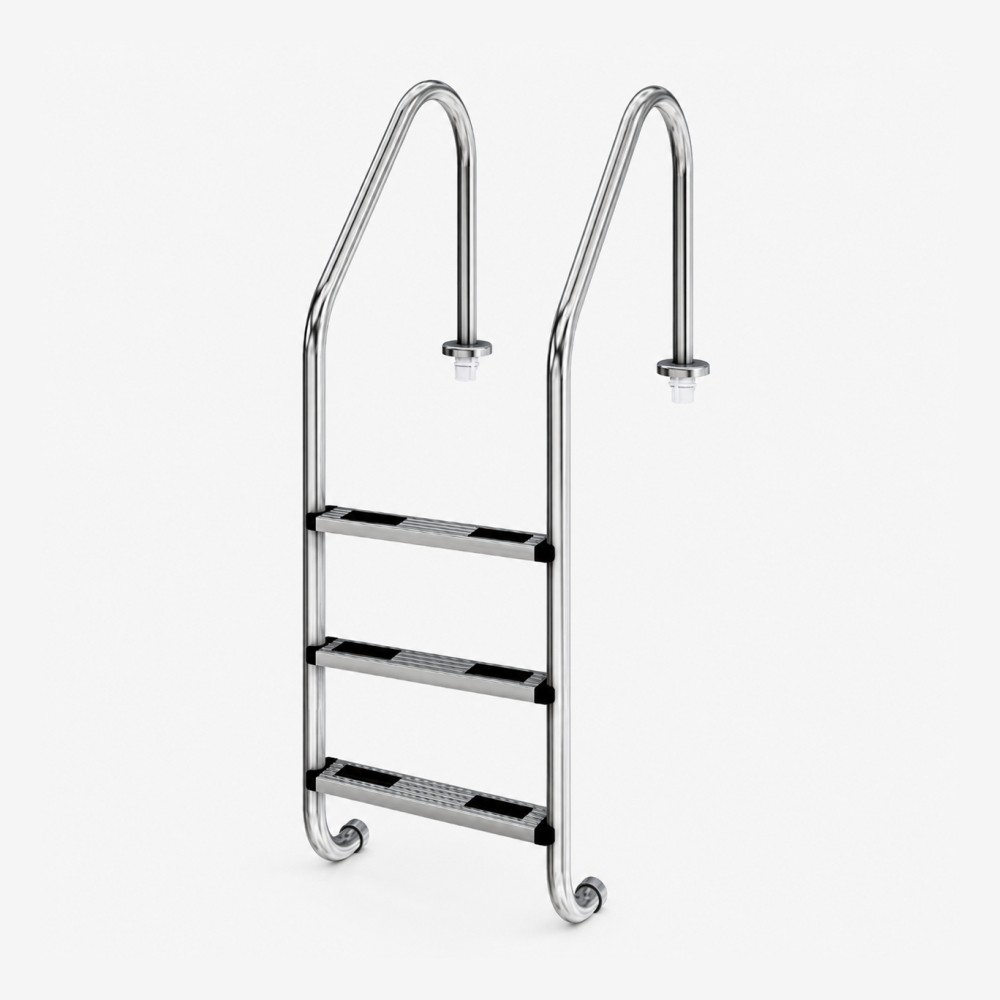 Escada Standard Inox AISI 304 3 Degraus