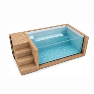 Piscina Elevada Art G’ama Riviera 3,2 x 2 m com Painel Panorâmico e Filtração