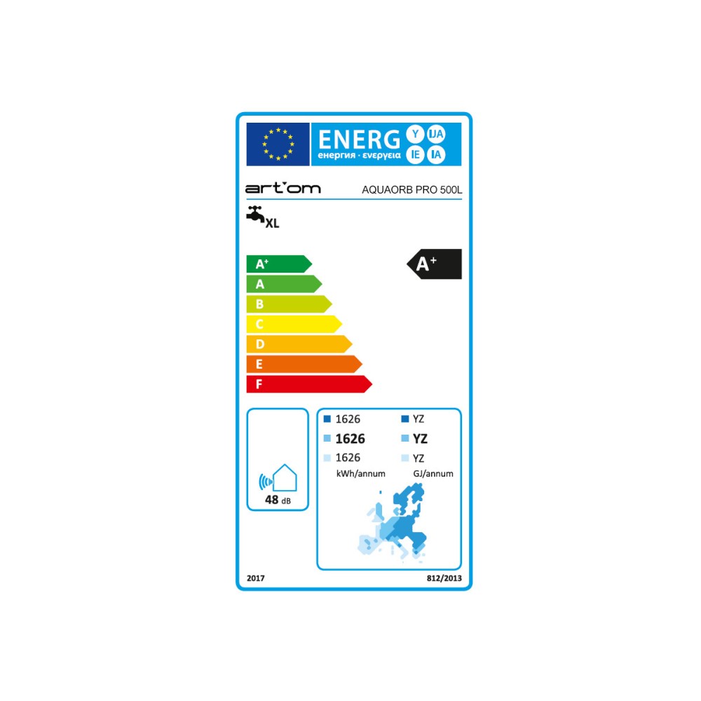 Bomba de Calor AQS Artom AquaOrb2 Pro 500L 1 Serpentina R134a
