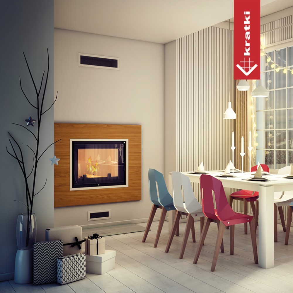 Recuperador Lenha Idro Kratki Amelia 30 Deco Ø220 15kw