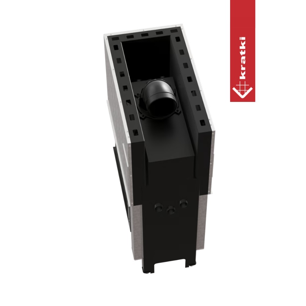 Recuperador a Lenha Ar 3 Faces Kratki Regnor 500/700 Ø200 8Kw