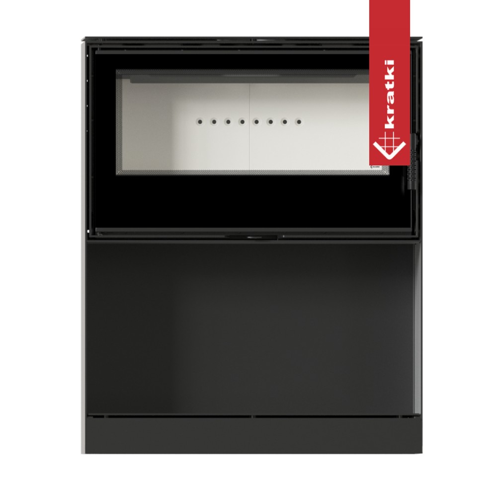 Recuperador Lenha Modular Kratki Kari 95 W Ø180 14kw C/ Base