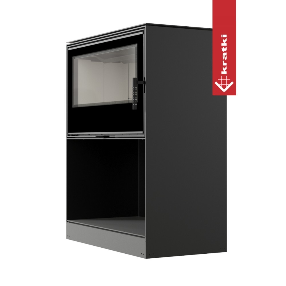 Recuperador Lenha Modular Kratki Kari 95 W Ø180 14kw C/ Base