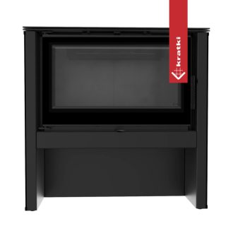Salamandra a Lenha Kratki Juno Interior Preto Ø160 12kw Preta