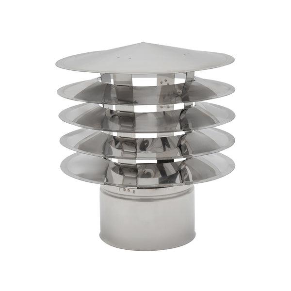 Chapéu Saturno Inox Ø120 0.4mm