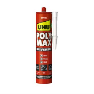 Cola e Veda Universal Poly Max UHU Branco 465g