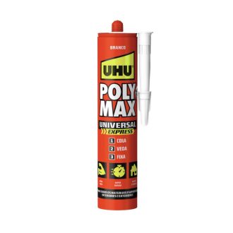Cola e Veda Poly Max Express UHU Original Branco