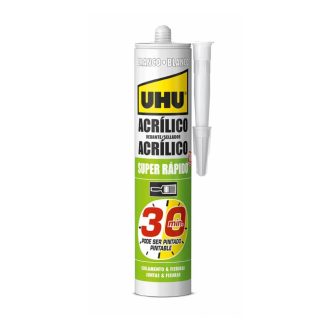 Silicone Acrílico UHU Branco Pintável 280ml