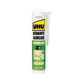 Silicone Acrílico Granulado UHU Branco Pintável 280ml