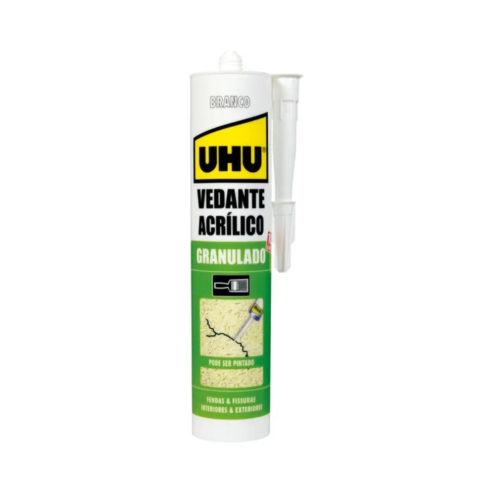 Silicone Acrílico Granulado UHU Branco Pintável 280ml