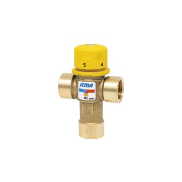 Misturadora Termostática Solar 3/4” com Ligações Fêmea