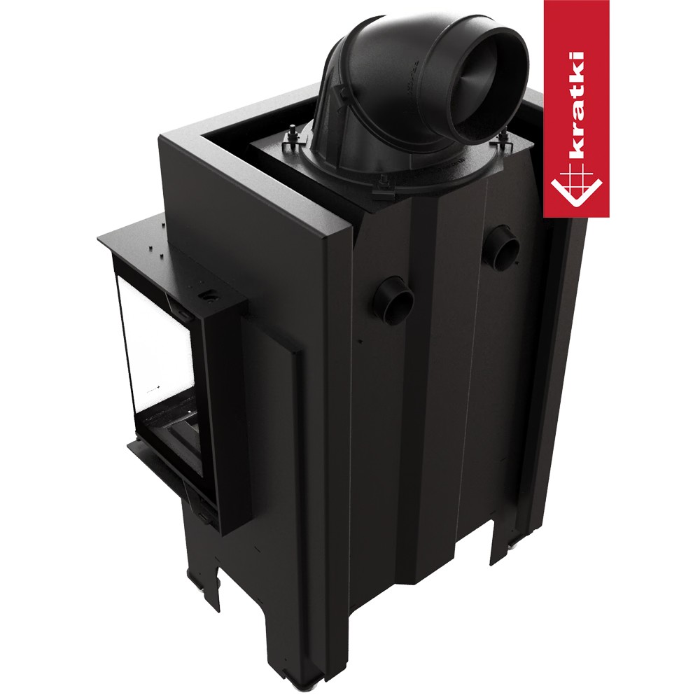 Recuperador Lenha Ar 3 Faces Kratki NBC BSL 680/280 Ø160 7Kw