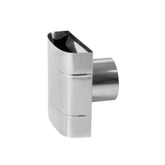 Defletor Inox de Fachada Ø80 0.4 mm