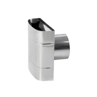 Defletor Inox de Fachada Ø100 0.4 mm