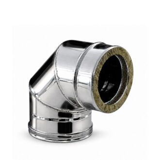 Curva Inox Parede Dupla Ø100/150 90°