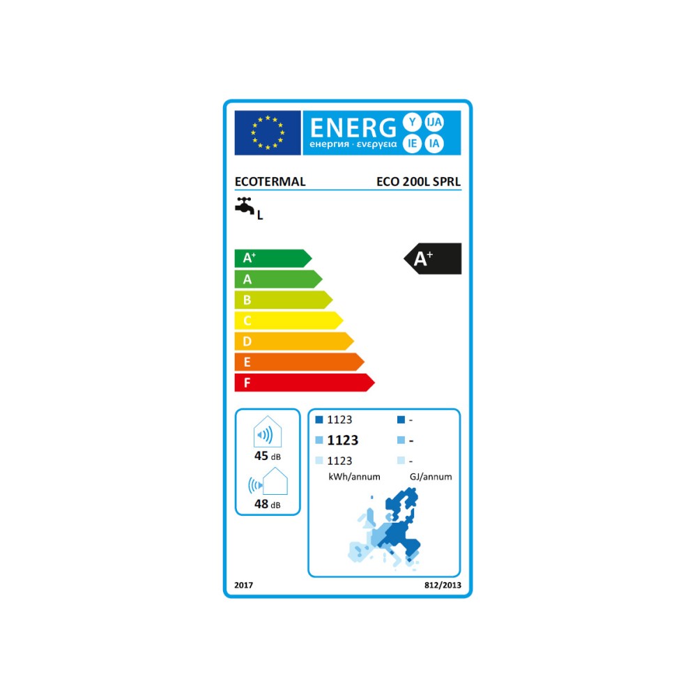 Bomba de Calor AQS Ecotermal ETOP 200L R290