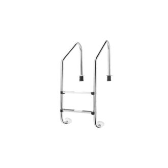 Escada para Piscina com 2 Degraus Aço Inoxidável 316