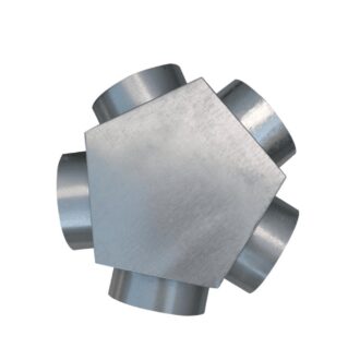 Distribuidor de Ar Quente Kratki Galvanizado 5 Saídas Ø150/5×100 mm