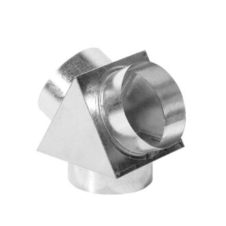 Caixa de Distribuição de Ar Quente Kratki Galvanizada em Y Ø150/2×125 mm – 2 Saídas