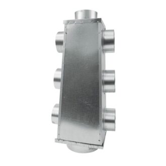Distribuidor de Ar Quente Kratki Galvanizado 7 Saídas Ø150/7×100 mm