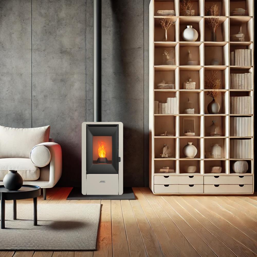 Salamandra a Pellet 7kW Ar Ventilado Artel Nina - Image 2